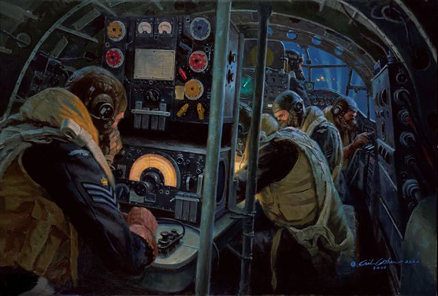 "We Guide to Strike" - Gil Cohen - Lancaster World War II Aviation Art